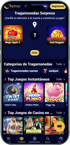 Instrucciones sobre cómo descargar Spinay Casino