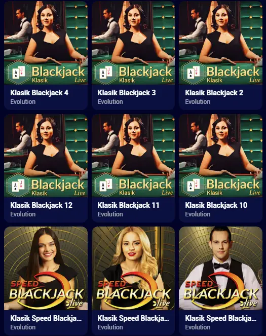 Free live dealer games at Spinay Casino